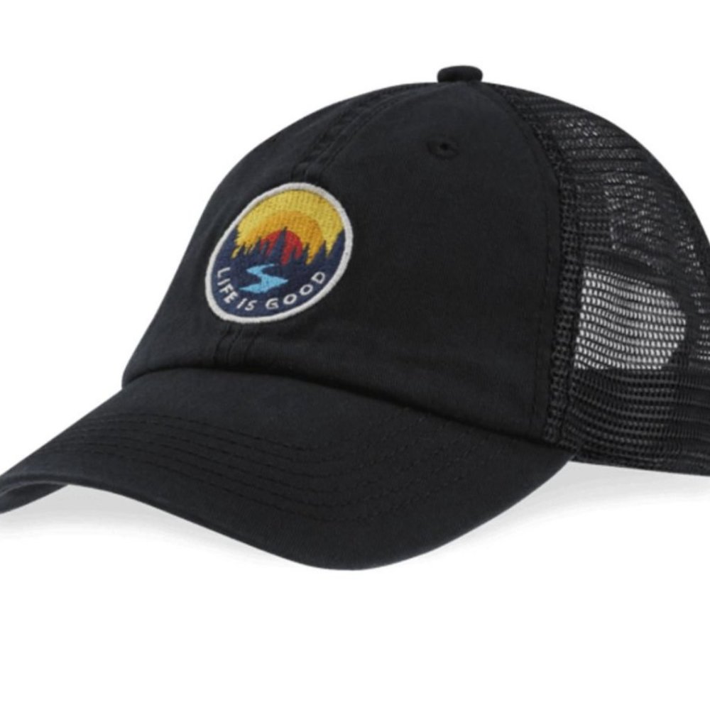 Life Is Good - Sunset Creek Patch Soft Mesh Back Cap Trucker Hat